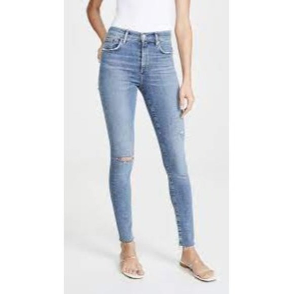 Agolde Denim - AGOLDE Sophie Raw Hem Ankle SKinny Destressed Jean Sz 25